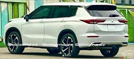 Mitsubishi Outlander 2022, trois quarts arrière